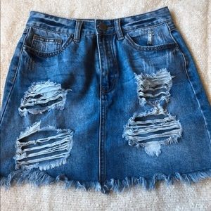 Jean skirt